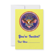 Invitation 3.5" x 5" America not forgotten....