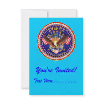 Invitation 3.5" x 5" America not forgotten....