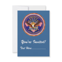 Invitation 3.5" x 5" America not forgotten....