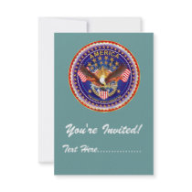 Invitation 3.5" x 5" America not forgotten....
