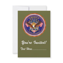 Invitation 3.5" x 5" America not forgotten....