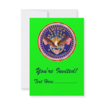 Invitation 3.5" x 5" America not forgotten....