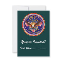 Invitation 3.5" x 5" America not forgotten....