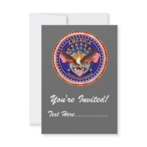 Invitation 3.5" x 5" America not forgotten....