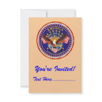 Invitation 3.5" x 5" America not forgotten....
