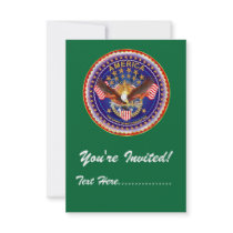 Invitation 3.5" x 5" America not forgotten....