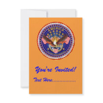 Invitation 3.5" x 5" America not forgotten....