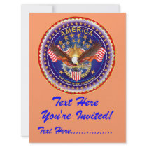 Invitation 6.5" x 8.75"  America not forgotten....
