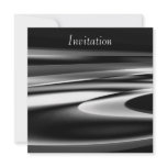 Invitation Abstract Art Melting Silver