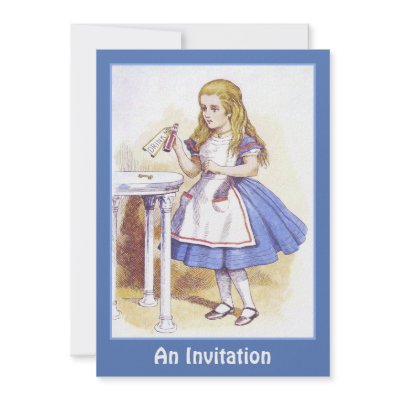 Invitation: Alice in Wonderland - Caterpillar by Aquavel