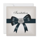 Invitation All Occasions Diamond Jewel Black Bow