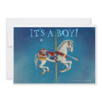 Invitation, Announcement Card - Patriotic Carousel