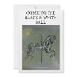 Invitation - Announcement Cards - Carousel Zebra