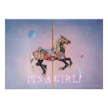 Invitation, Announcement - Petaluma Carousel Horse