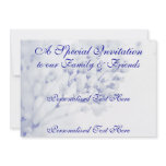 Invitation Announcement Template Blue & White