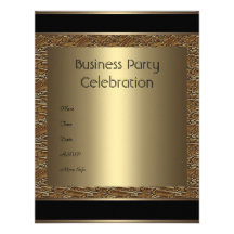 Invitation Business Brown Black Bronze Metal