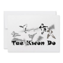 invitation card martial arts belt Tae Kwon Do