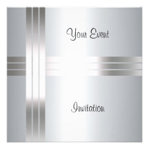 Invitation Create your own Silver Invitation