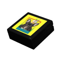 Invitation Cupcake 2 Year Old - French Bulldog Trinket Boxes