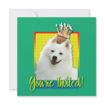 Invitation Cupcake - American Eskimo