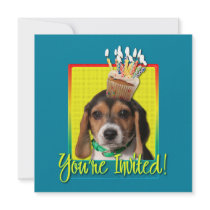 Invitation Cupcake - Beagle Puppy - Chloe