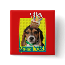 Invitation Cupcake - Beagle Puppy - Chloe