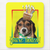 Invitation Cupcake - Beagle Puppy - Chloe
