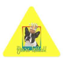 Invitation Cupcake - Boston Terrier