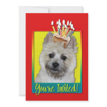 Invitation Cupcake - Cairn Terrier - TeddyBear