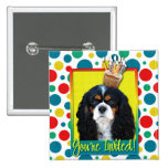 Invitation Cupcake - Cavalier - TriColor Buttons