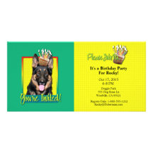 Invitation Cupcake - German Shepherd - Kuno Custom Photo Card