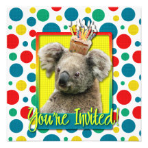 Invitation Cupcake - Koala