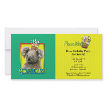 Invitation Cupcake - Koala Picture Card