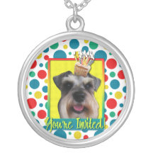 Invitation Cupcake - Schnauzer Necklaces