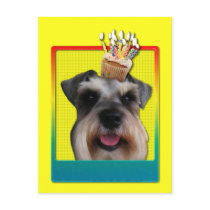 Invitation Cupcake - Schnauzer