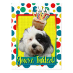 Invitation Cupcake - Tibetan Terrier Post Cards