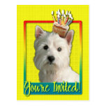 Invitation Cupcake - West Highland Terrier Post Card
