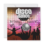 Invitation Disco Dance Birthday Party Retro