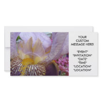 INVITATION Events Iris Flowers CUSTOM Party Invite
