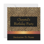 Invitation Leopard Print Invite Birthday Party