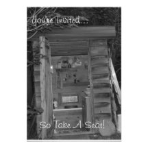 Invitation - OUTHOUSE "Take A Seat"