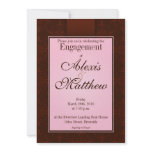 Invitation - Pink & Cocoa Orlee Pattern