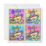 Invitation - Pop Art Hot Dog with Chips and a Drin
