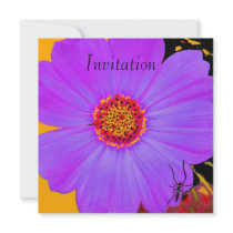 Invitation Purple Flower