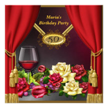 Invitation Red curtain Invitation