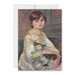 Invitation: Renoir painting of Mlle. Manet and Cat