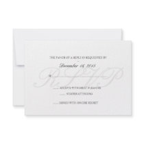 Invitation RSVP Card-RSVP | Basic-white