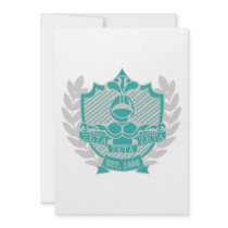 Invitation Teal and Grey