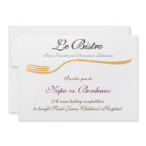 Invitation Template Fine Dining French