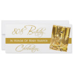 Invitation to a 80th Birthday Party Celebration